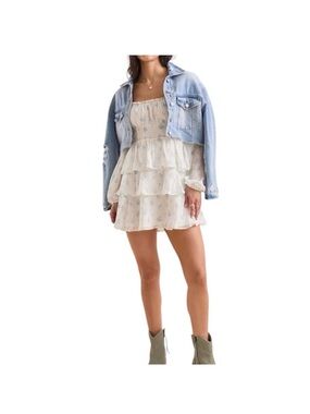 NEW Altar’d State Aitana Floral Mini Dress - large